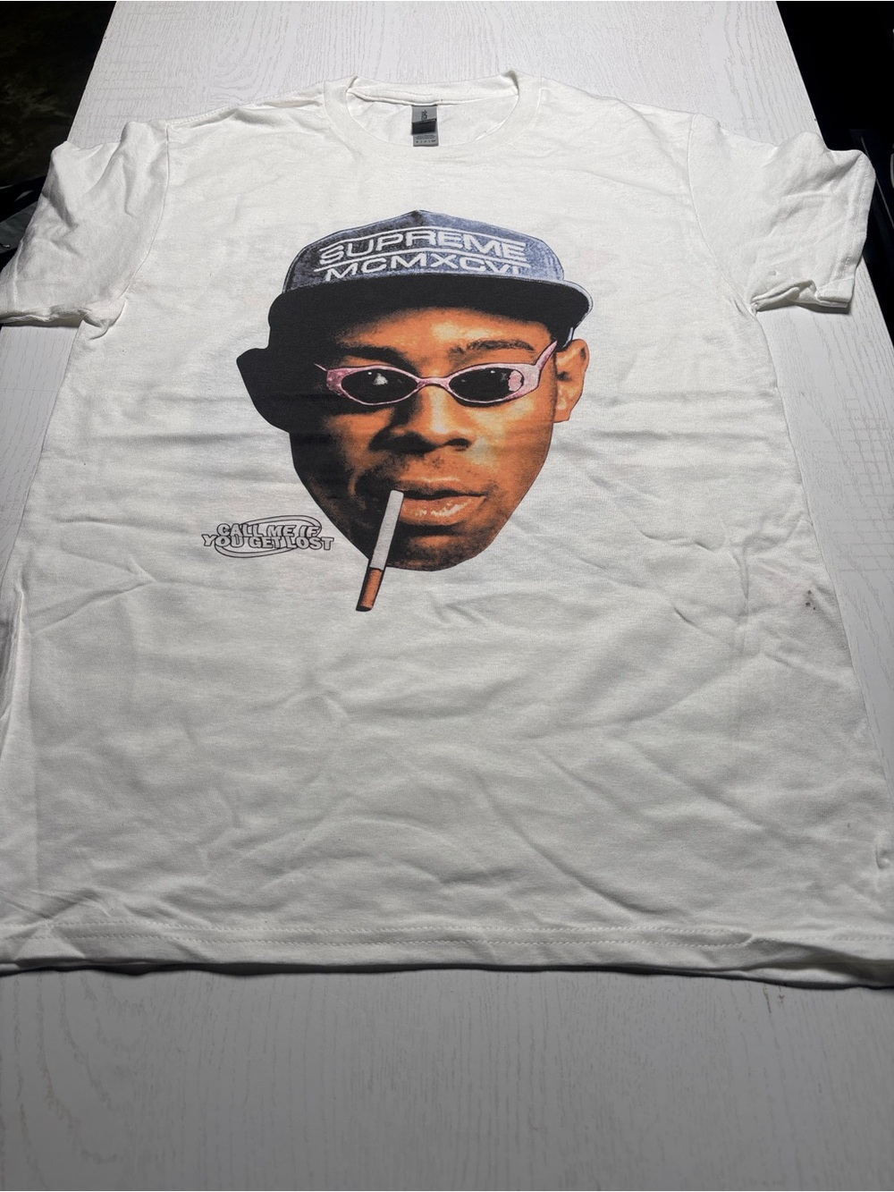 GILDAN White Graphic Short Sleeve Tee